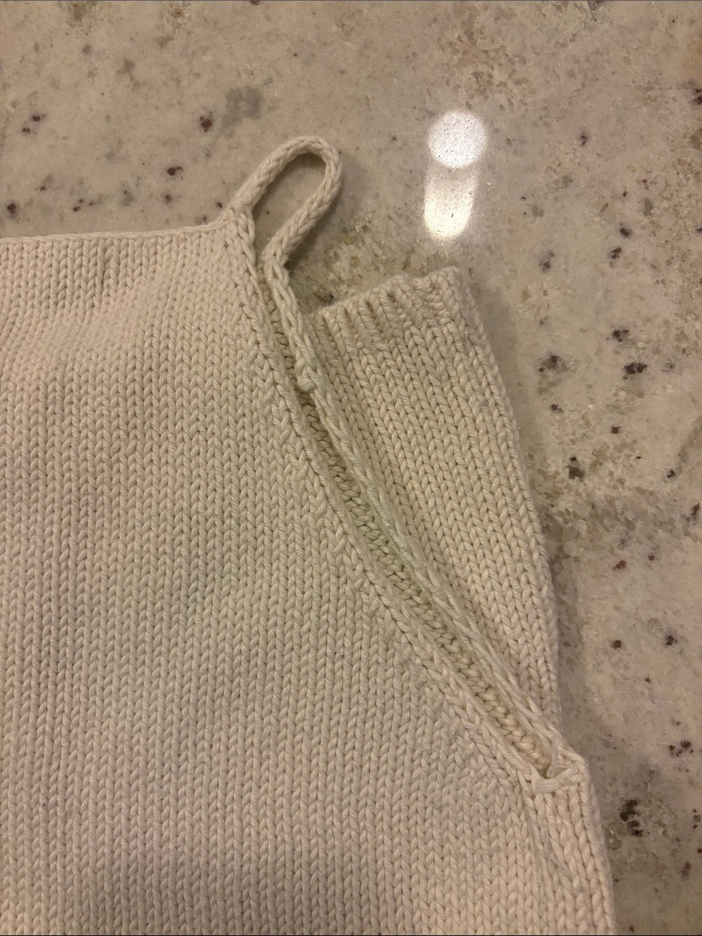 Banana Republic Cream Knit high neck tank top - Picture 6 of 8